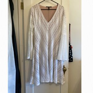 Long sleeve lace midi dress BCBG Sz L